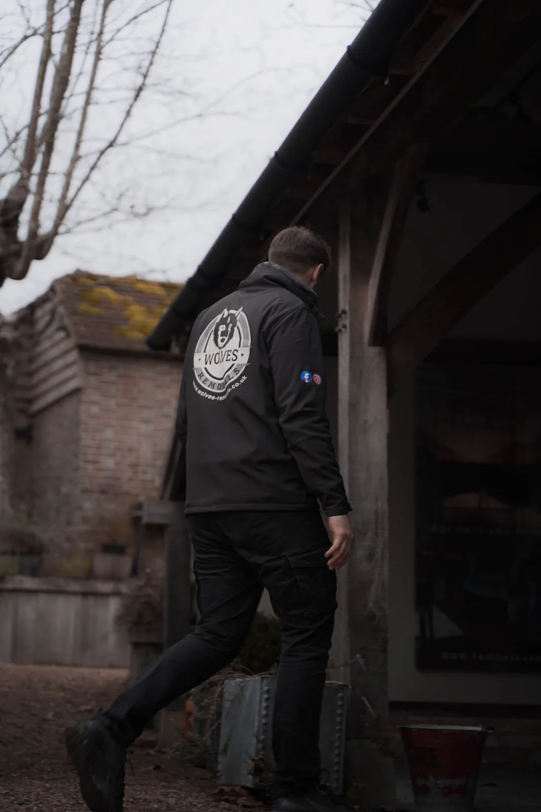 Carrying packed item into property