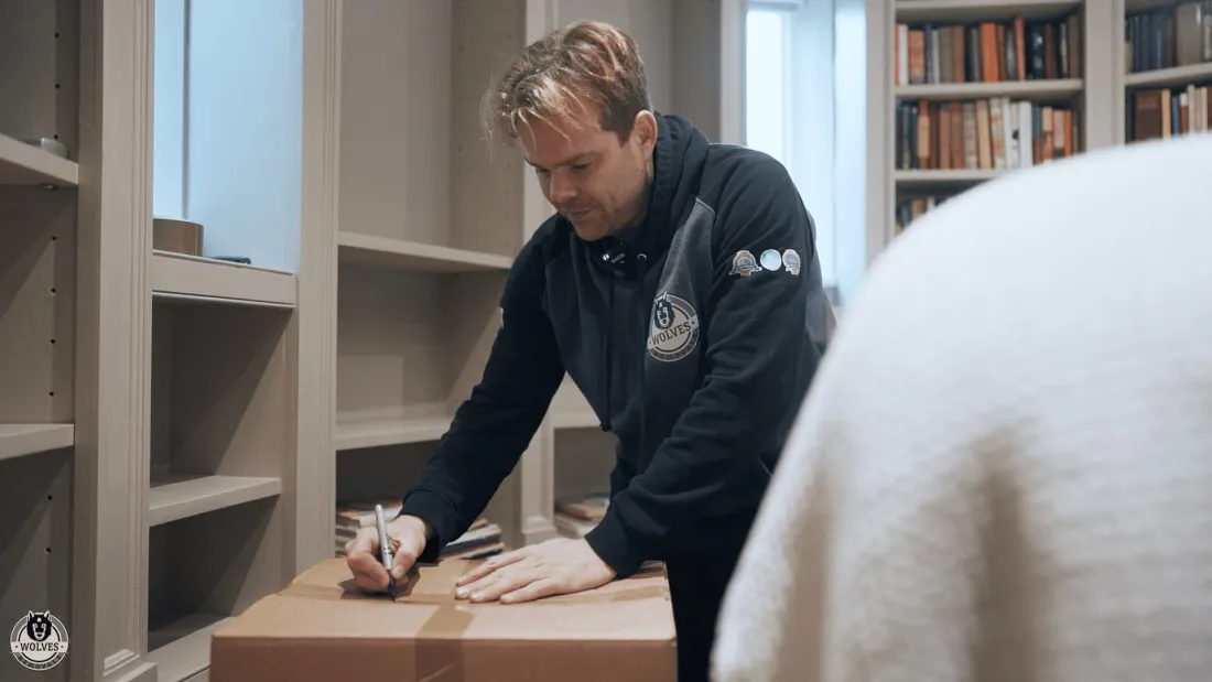 A Wolves Removals crew on a Sussex house move