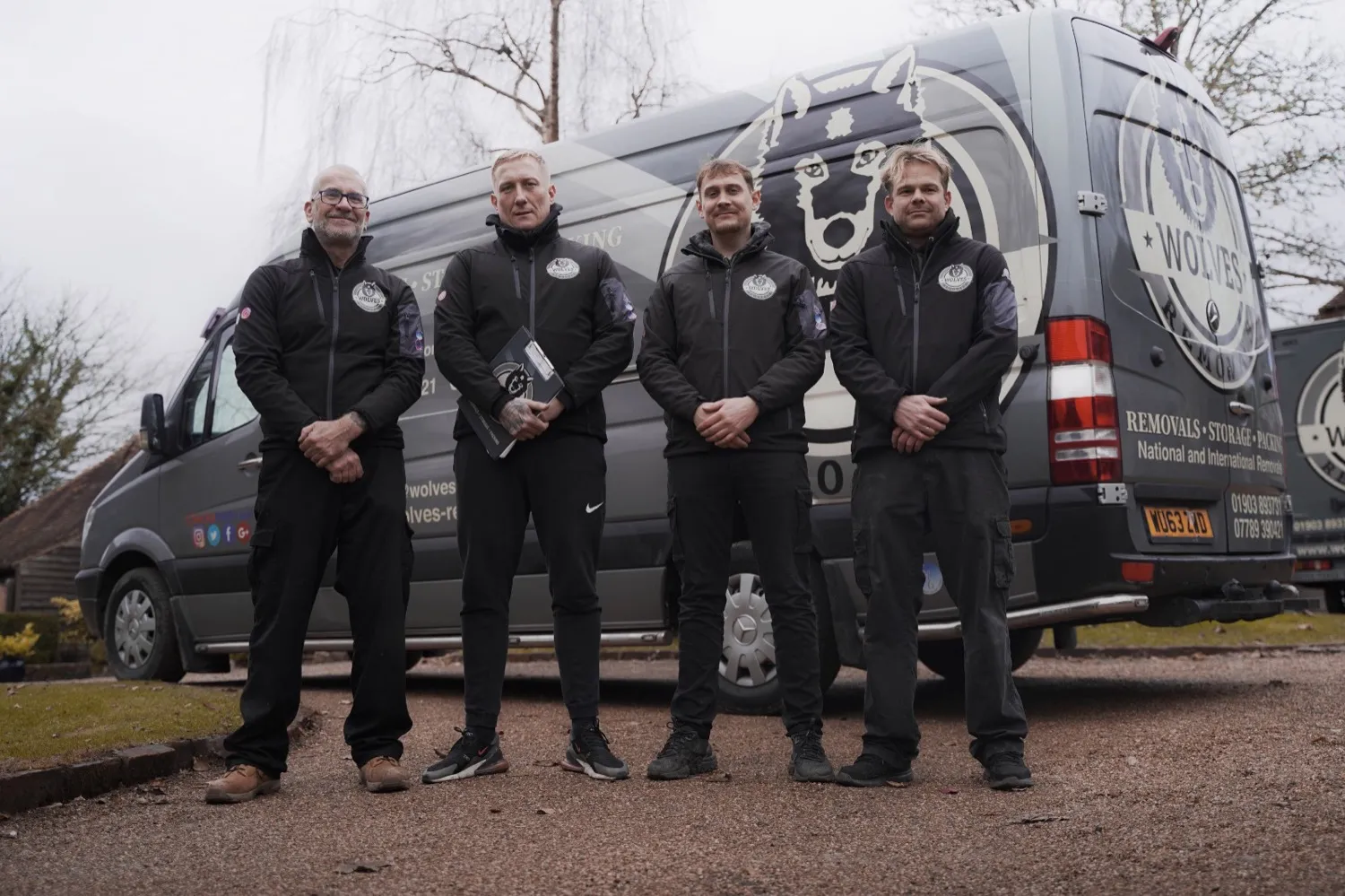 The Wolves Removals team with their fleet of removal vans
